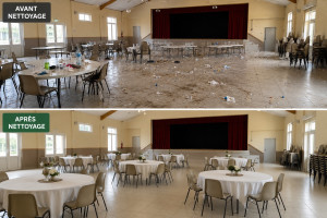 Photo de galerie - Préparation - nettoyage de salle