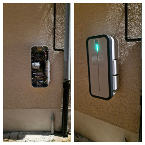 Photo de galerie - Déplacement borne de recharge monophasé Witty Hager.