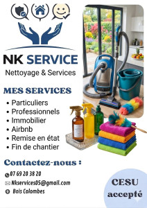 Photo de galerie - Mes services 
CESU acceptés 