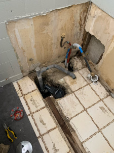 Photo de galerie - Pose d une douche à l’italienne