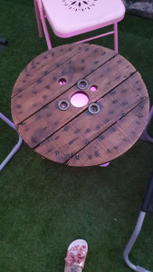 Photo de galerie - Création table basse lumineuse