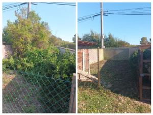 Photo de galerie - Nettoyage d'un coin pour un poulailler.