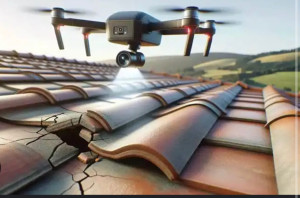 Photo de galerie - Vérification, Toiture pars de drone 