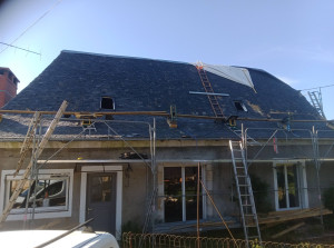 Photo de galerie - Remaniage bas de pente, pose de velux