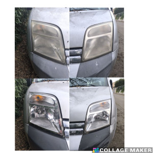 Photo de galerie - Rénovation optiques de phares 40€/les d ux optiques*
*: le produit de rénovation est fourni