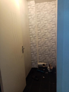 Photo de galerie - Pose de papier peint mural 