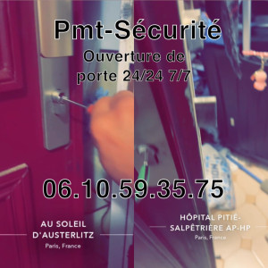 Photo de galerie - Ouverture de porte fermée à clé , remplacement du cylindre de haute sécurité 