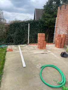 Photo de galerie - Création d’une cuisine d’été avant 