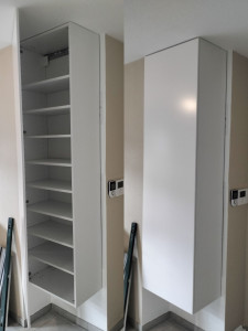 Photo de galerie -  réalisation d'un meuble à chaussures sur mesure