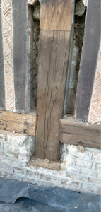 Photo de galerie - Enture de poteau avec assemblage d’une sole