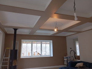 Photo de galerie - Plafond caisson et peinture