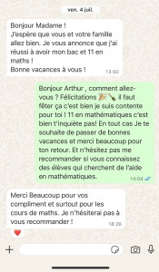 Photo de galerie - Témoignage de mon élève de l’année dernière 