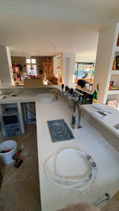 Photo de galerie - Pose de tireuse a biere