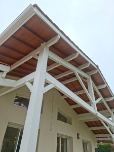 Photo de galerie - Charpente traditionnelle douglas 