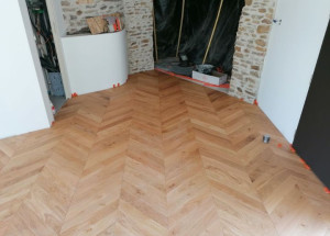 Photo de galerie - Pose de parquet - Revêtement de sol