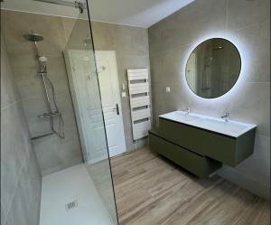 Photo de galerie - Rénovation salle de bains 