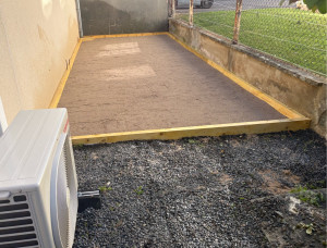 Photo de galerie - Création de terrain de pétanque