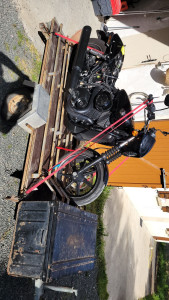 Photo de galerie - Transport de deux roues sur remorque