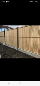 Photo de galerie - Clôture rigide avec soubassements et occultant 