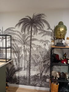 Photo de galerie - Pose d un poster mural rendu superbe