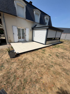 Photo de galerie - Fourniture et pose d'une terrasse sur plot