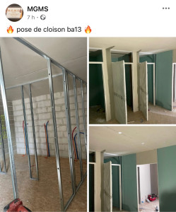 Photo de galerie - Plâtrerie - Murs - Plafonds