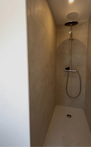 Photo de galerie - Création complète Placo joint faïence d’une cabine de douche