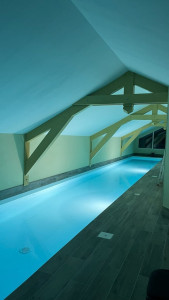 Photo de galerie - étanchéité d’un couloir de nage en liner armé