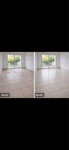 Photo de galerie - Remise en état complète avant état des lieux – sol nettoyé en profondeur