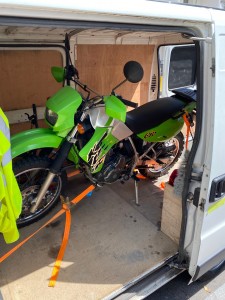 Photo de galerie - Transport d’une moto en toutes sécurité sur 300klm 