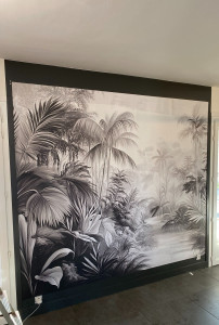 Photo de galerie - Pose papier peint panoramique