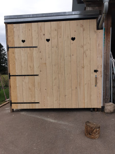 Photo de galerie - Rallongement d'un carpor en bois et creation d'une porte 