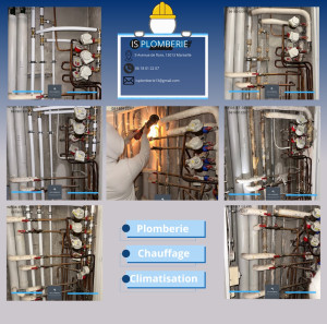 Photo de galerie - Avant / Après d'un remplacement de colonne générale d'alimentation d'eau froide