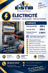 Photo de galerie - Nos tarifs 