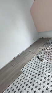 Photo de galerie - Pose parquet 