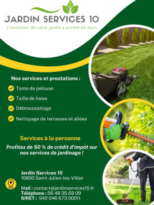 Photo de galerie - JARDIN SERVICES 10 - Présentation de nos différents services 
