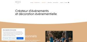 Photo de galerie - Intégration d'un site web pour un agence événementiel sur Wordpress avec Divi.