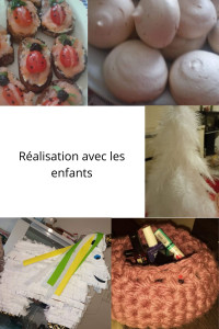 Photo de galerie - Réalisation  manuelles avec les enfants 