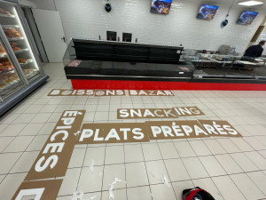 Photo de galerie - Pose lettre en pvc mural 