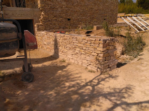 Photo de galerie - Réalisation murs en pierre sèches
