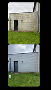 Photo de galerie - ✨ Besoin d'un coup de propre sur votre façade, toiture ou bardage ? Devis gratuit et intervention rapide. N'hésitez pas à me contacter !