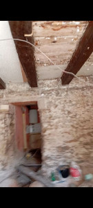 Photo de galerie - Sablage de poutres bois