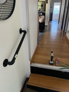 Photo de galerie - Installation rampe escalier