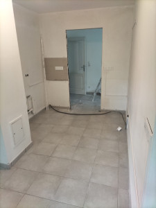 Photo de galerie - Pose de carrelage tomette (avant )