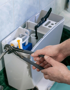 Photo de galerie - Réparer et remplacer le système de chasse d’eau WC.