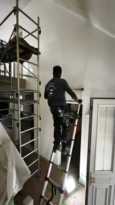 Photo de galerie - Peinture d'une cage d'escalier 