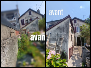 Photo de galerie - Faire façadier et  fenêtre ponçage à peinture 