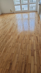 Photo de galerie - Vitrification de parquet en bois 