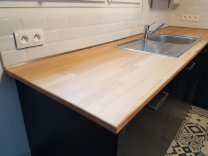 Photo de galerie - Nouveau plan de travail et crédence cuisine