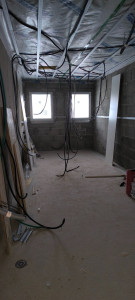 Photo de galerie - Passage de gaines pour une extension de maison